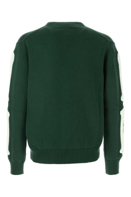 AMIRI Dark Green Cotton Cardigan for Men