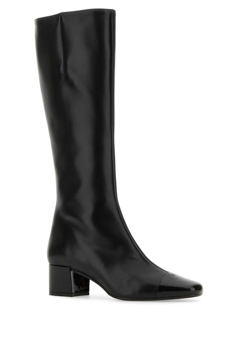 CAREL PARIS Women's Mini Heel Leather Boots