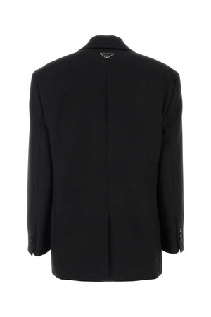 PRADA Sophisticated Black Wool Blazer for Women