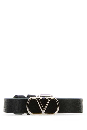 VALENTINO GARAVANI Mini VLogo Leather Bracelet for Men