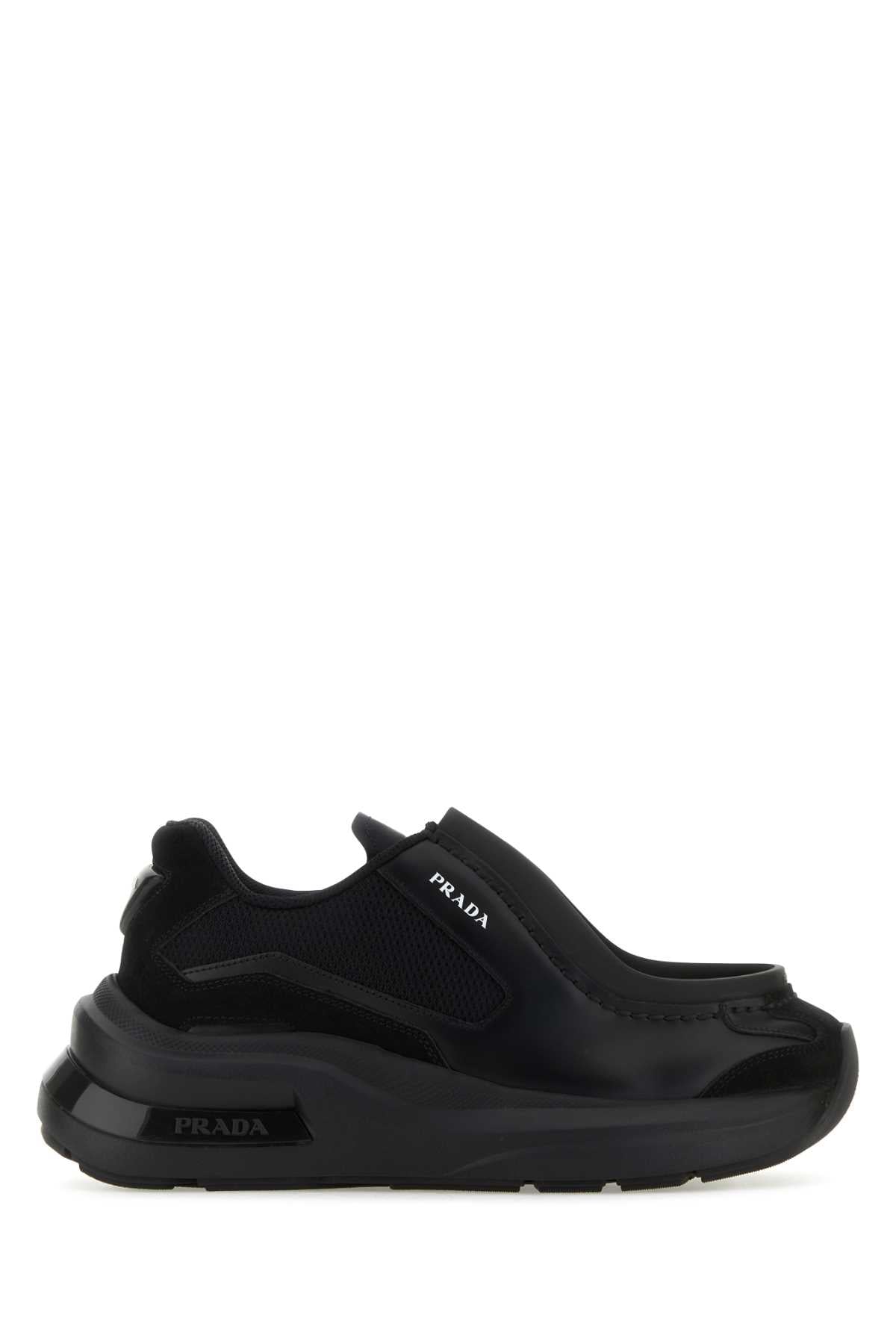 PRADA Classic Black Systeme Sneaker for Men