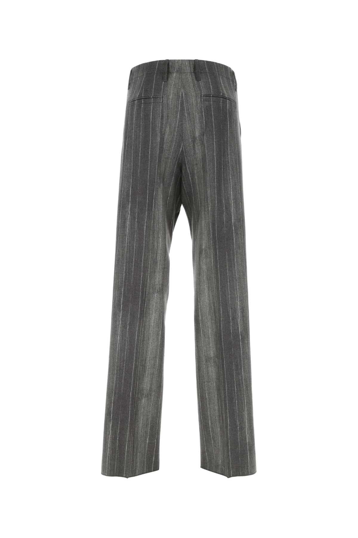 VERSACE Printed Wool Pants for Men