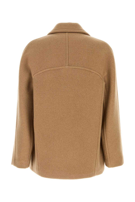 DRIES VAN NOTEN Camel Wool Jacket for Men - 24W Season