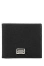 DOLCE & GABBANA Mini Black Leather Wallet for Men