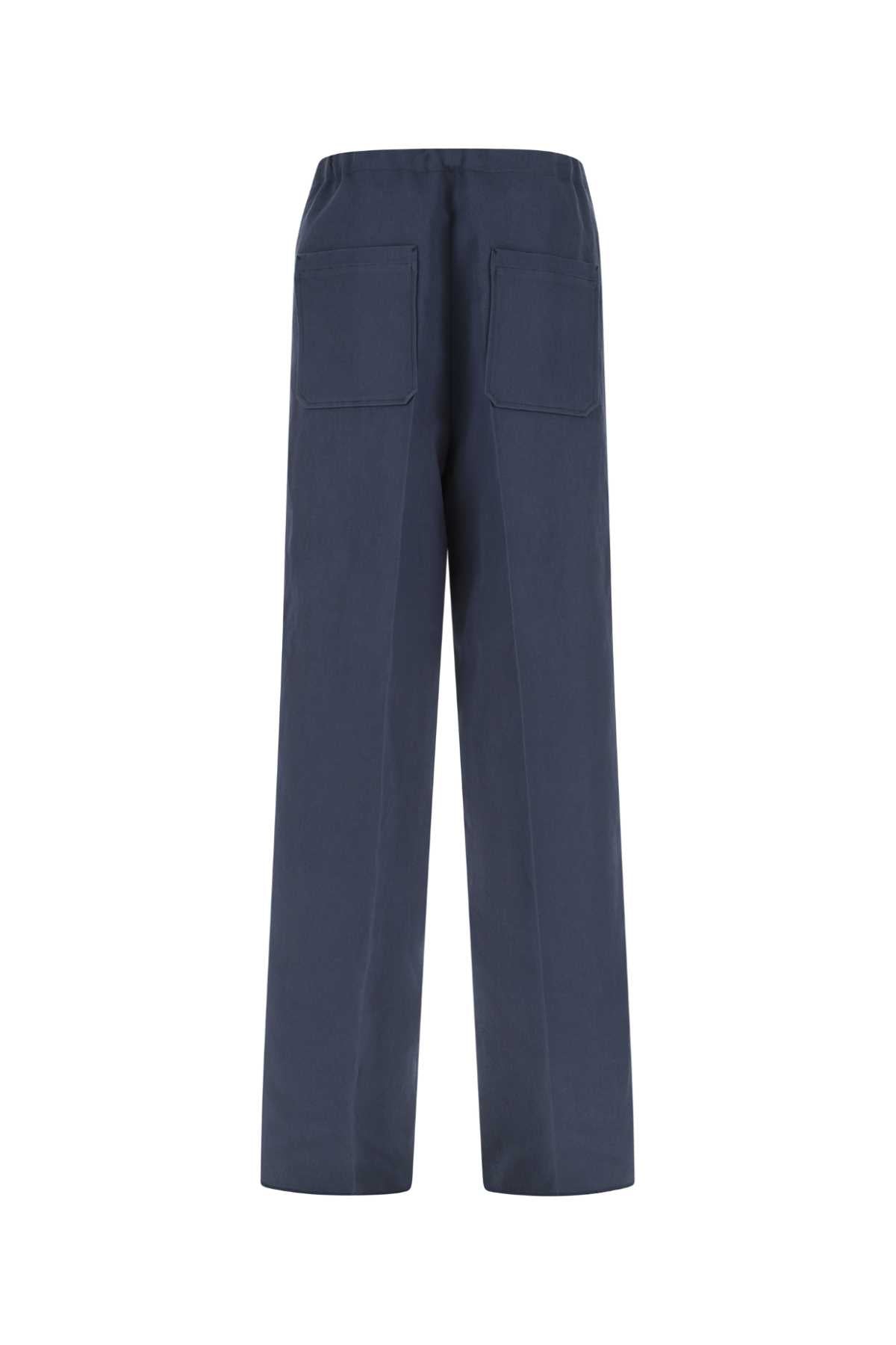 ZEGNA Wide-Leg Cotton Blend Pants for Men