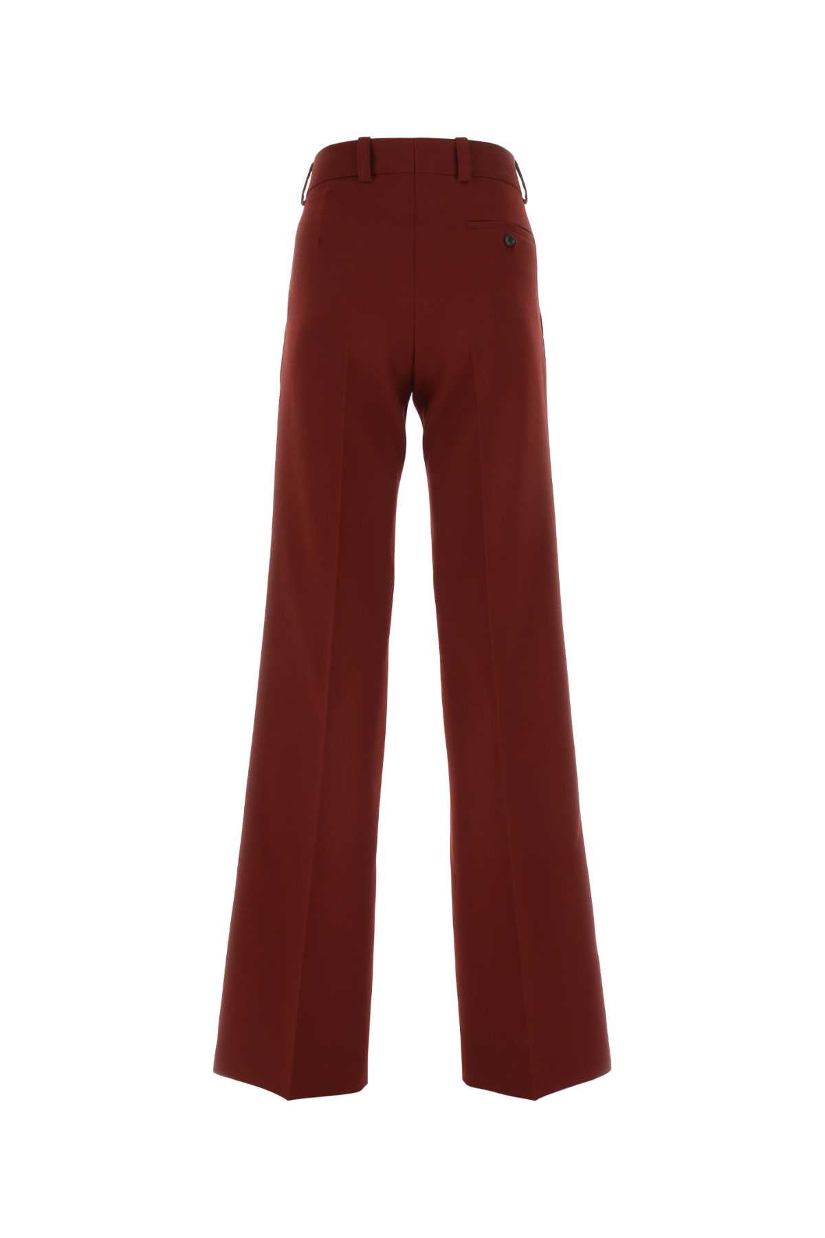 QUIRA Burgundy Wool Pant for Women - Perfect for Any Season