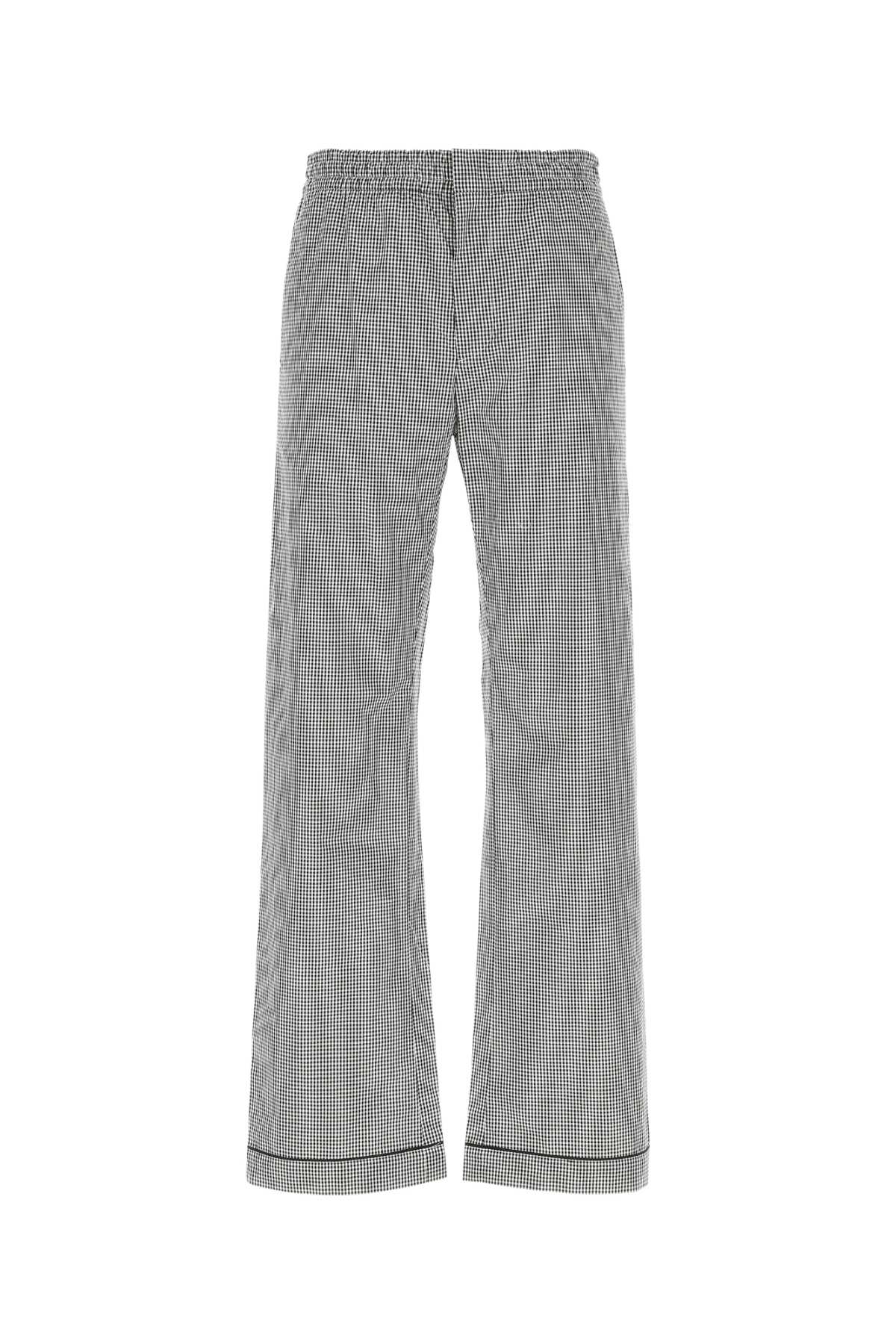 PRADA Embroidered Poplin Pants for Men