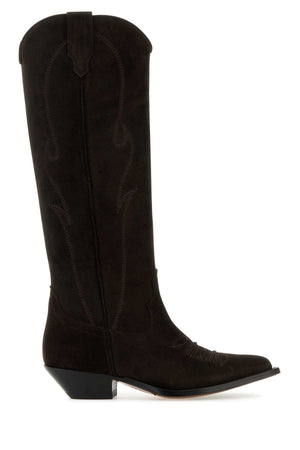 SONORA Brown Suede Rancho Mini Boots