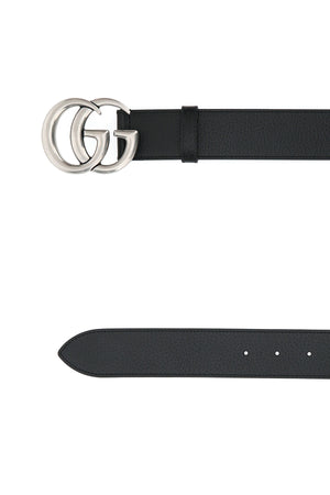 GUCCI Classic Black Leather Belt - 4 cm Height