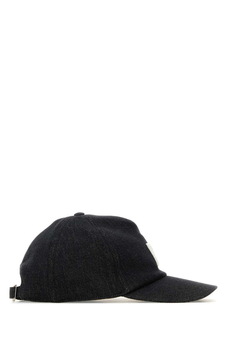 FENDI Classic Black Denim Baseball Cap