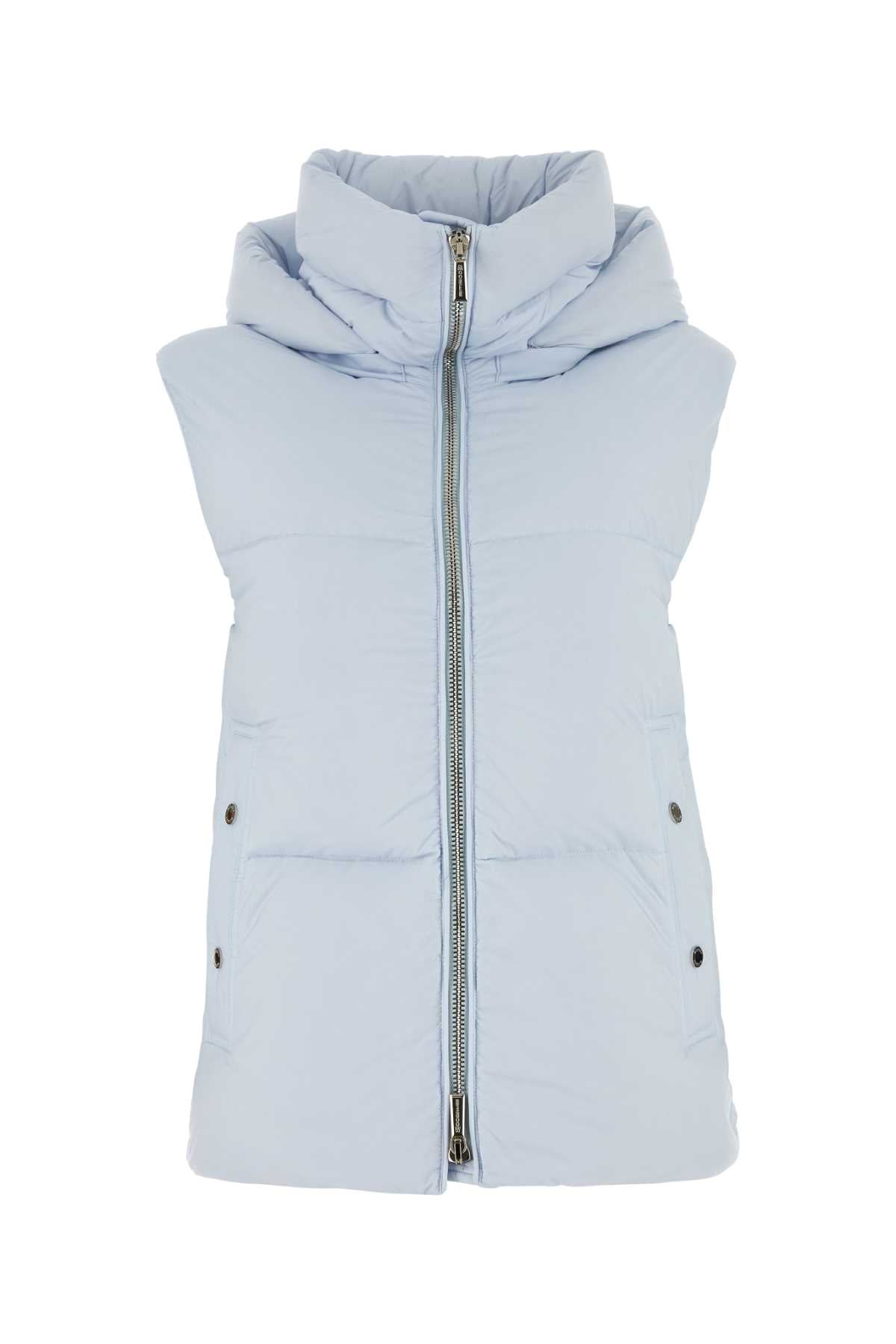 MOORER Pastel Light-Blue Mini Down Jacket