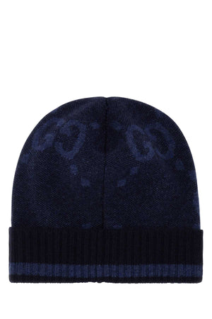 GUCCI Embroidered Cashmere Beanie Hat