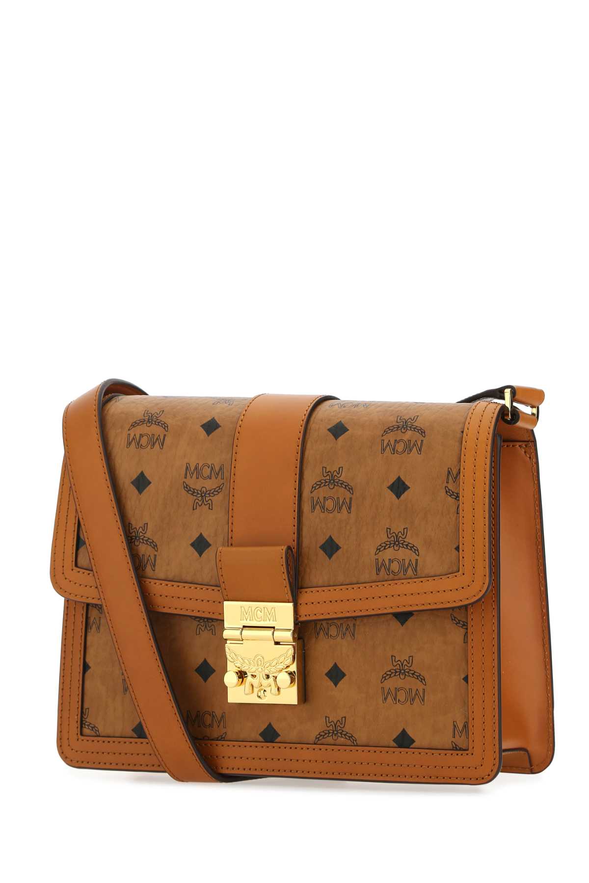 MCM Mini Printed Canvas and Leather Crossbody Handbag - Elevate Your Style