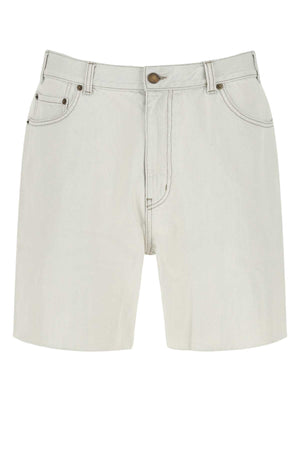 SAINT LAURENT Men's Mini Denim Bermuda Shorts