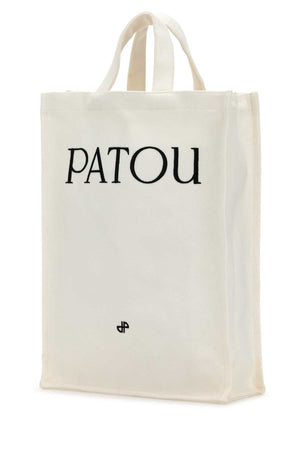 PATOU Canvas Shopping Handbag - 27x39cm