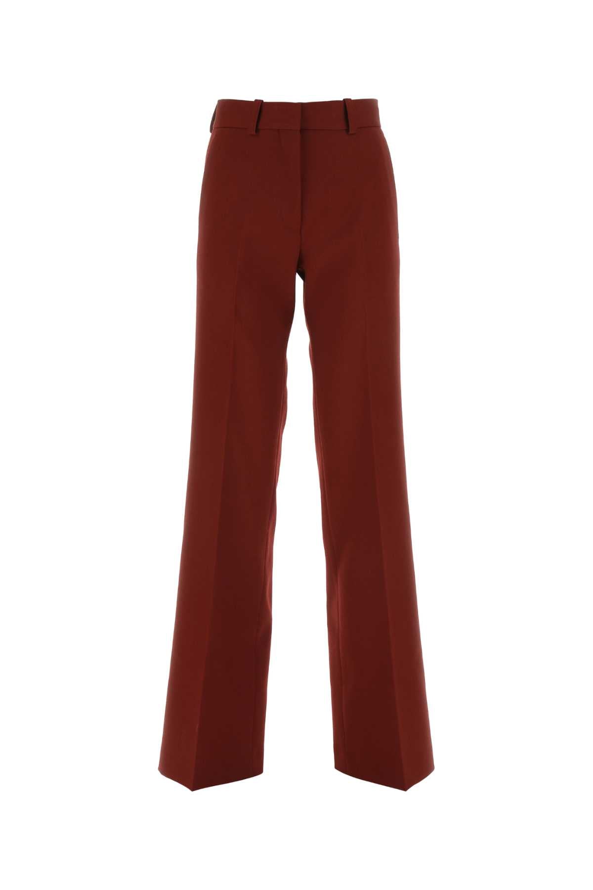 QUIRA Burgundy Wool Pant for Women - Perfect for Any Season