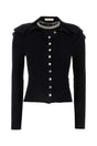 Y PROJECT Chic Black Cotton Blend Cardigan