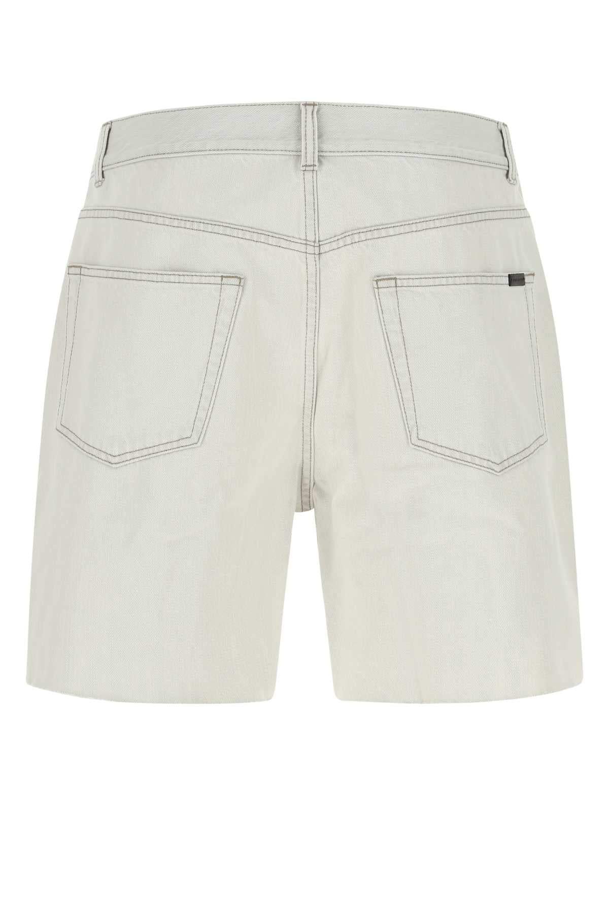 SAINT LAURENT Men's Mini Denim Bermuda Shorts