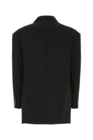 VALENTINO GARAVANI Classic Black Wool Blend Blazer