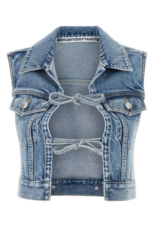 ALEXANDER WANG Embellished Denim Vest