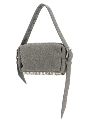 ALEXANDER WANG Mini Grey Nabuk Small Ricco Shoulder Handbag