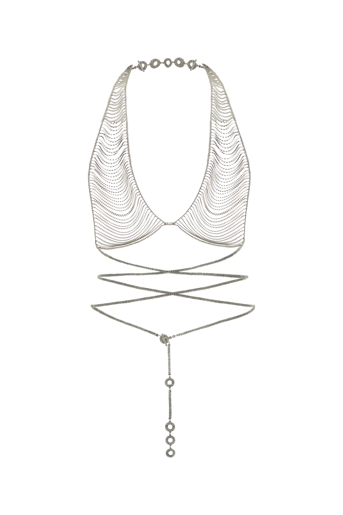 BENEDETTA BRUZZICHES Crystal Embellished Statement Necklace