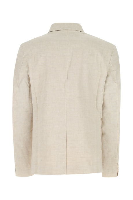 JACQUEMUS Melange Sand Linen Blend Blazer