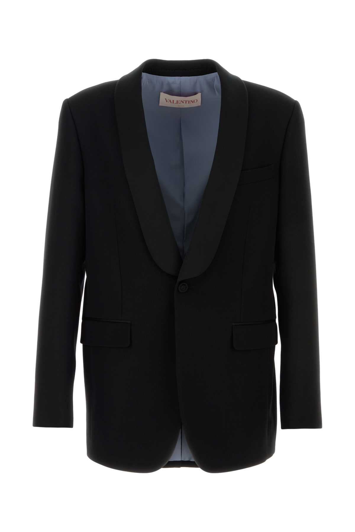 VALENTINO GARAVANI Sophisticated Black Wool Blazer for Men