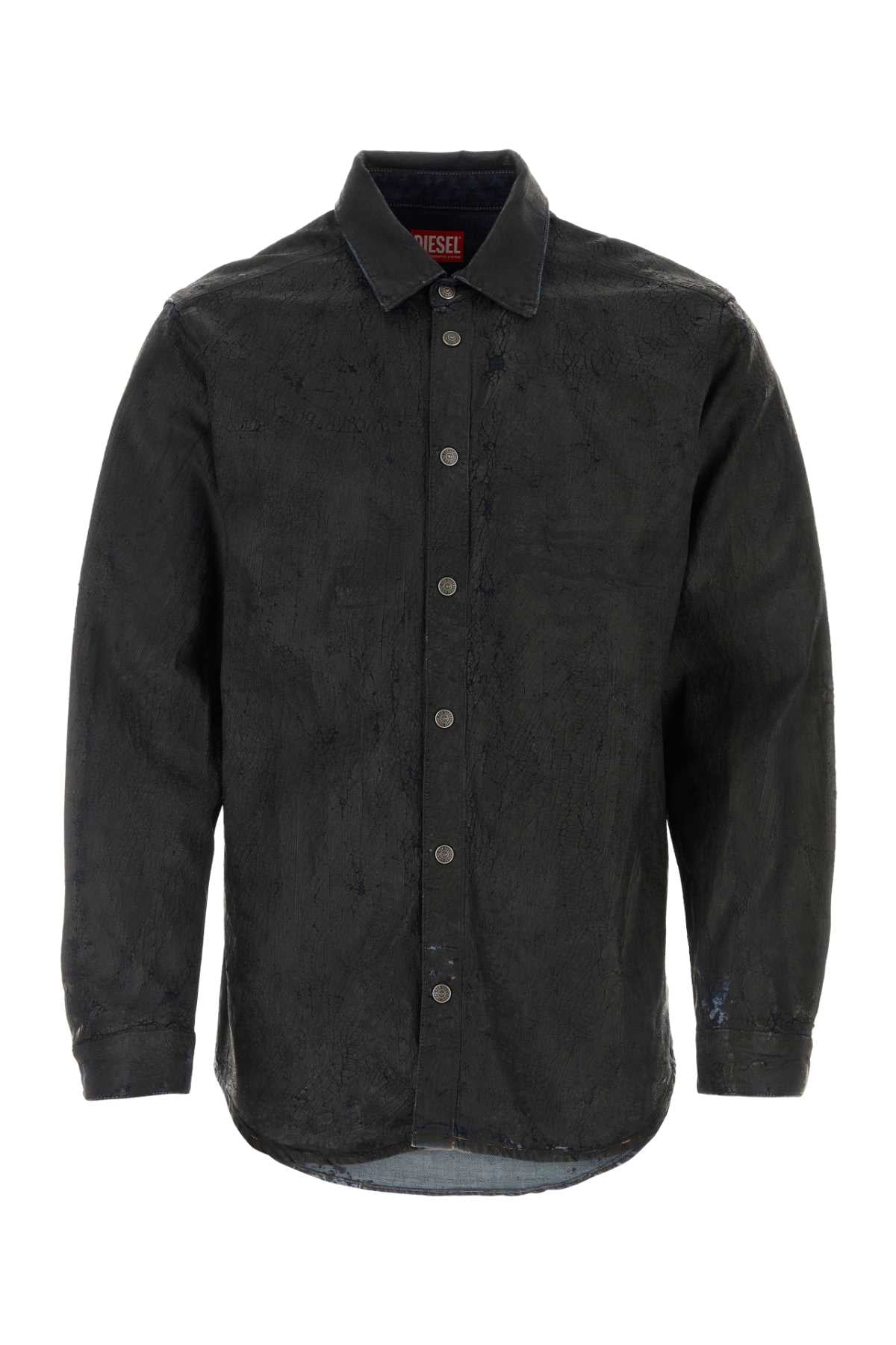 DIESEL Classic Black Denim D-Simply-Fse Shirt