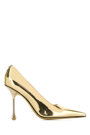 JIMMY CHOO Glamorous Leather Ixia Pumps with 9.5 cm Heel Height