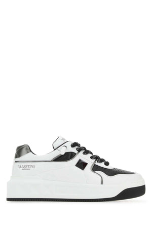 VALENTINO GARAVANI Two-tone Nappa Leather One Stud Sneaker for Men