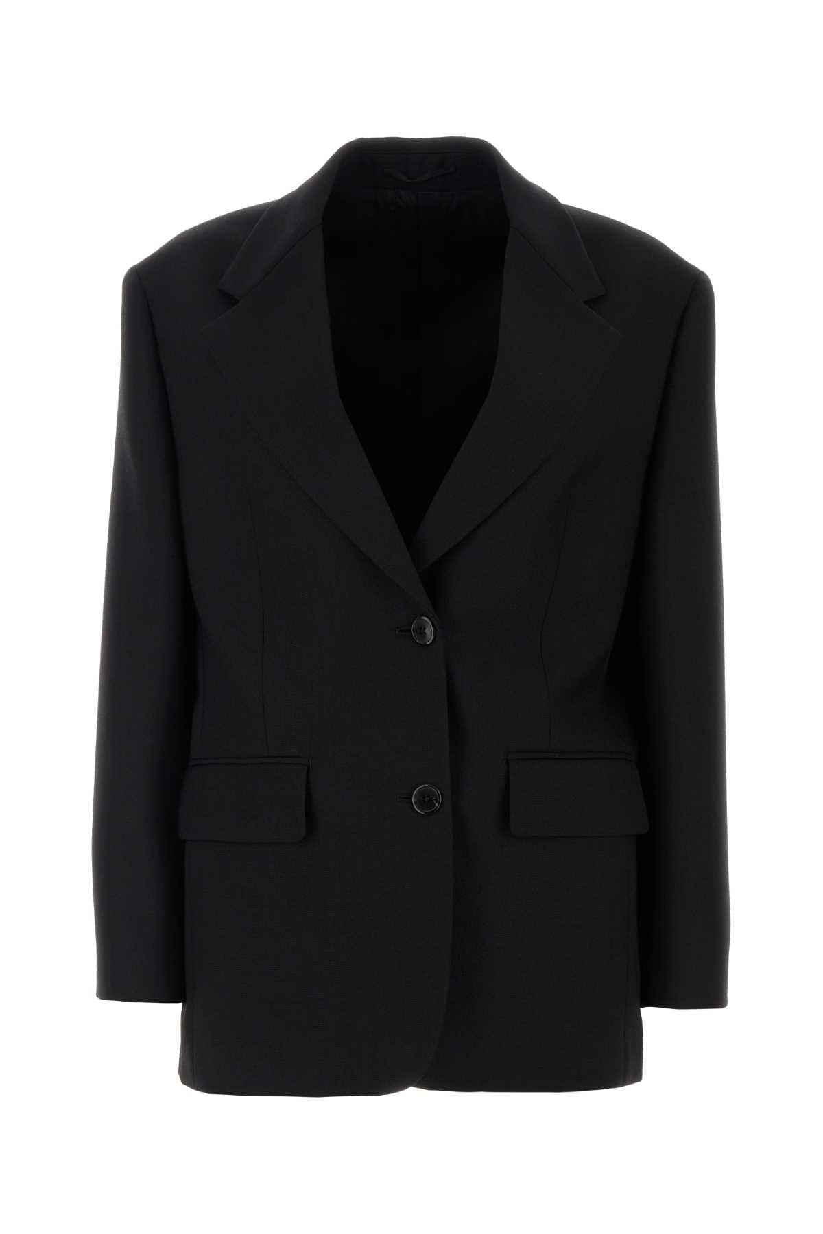 PRADA Sophisticated Black Wool Blazer for Women