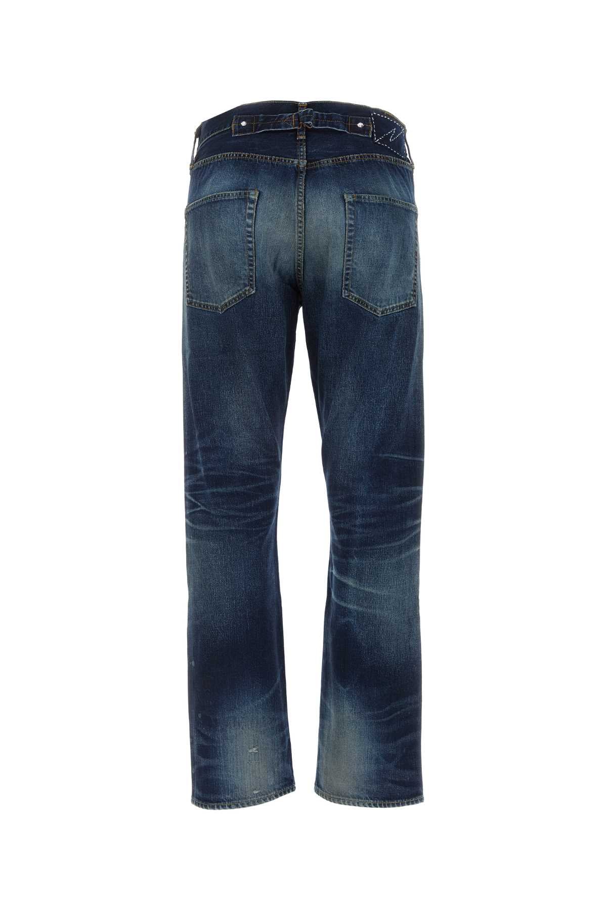 VISVIM Classic Dark Blue Denim Jeans for Men