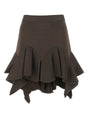 GIVENCHY Chic Brown Viscose Mini Skirt for Women