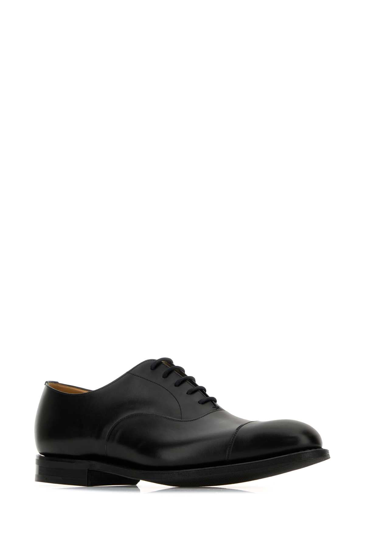 CHURCH'S Classic Black Lace-Up Dress Shoes for Men