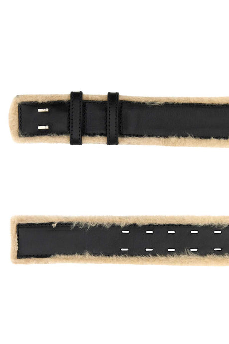 DRIES VAN NOTEN Classic Black Leather Belt - 5.5 cm Width