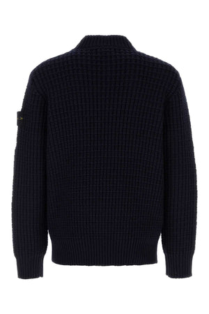 STONE ISLAND Classic Black Wool Sweater for Men