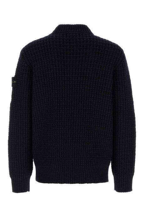 STONE ISLAND Classic Black Wool Sweater for Men